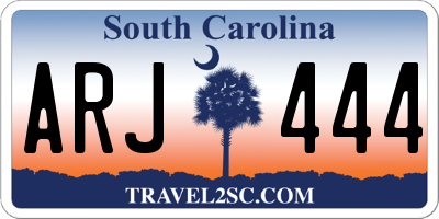 SC license plate ARJ444
