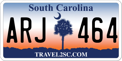 SC license plate ARJ464
