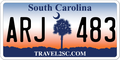 SC license plate ARJ483