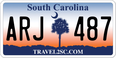 SC license plate ARJ487