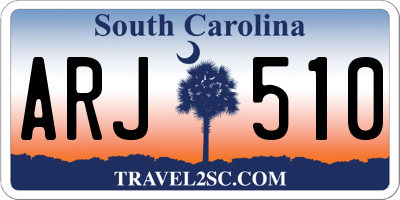 SC license plate ARJ510