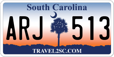 SC license plate ARJ513