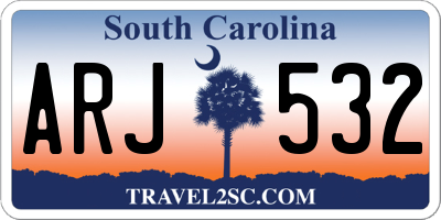 SC license plate ARJ532