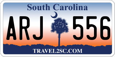 SC license plate ARJ556