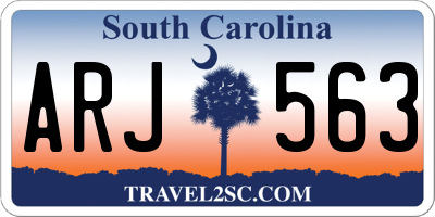 SC license plate ARJ563