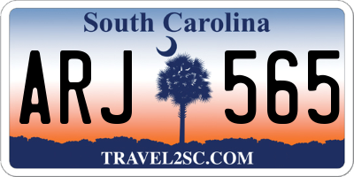 SC license plate ARJ565