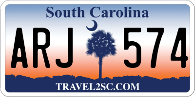 SC license plate ARJ574