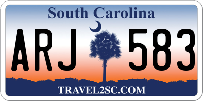 SC license plate ARJ583