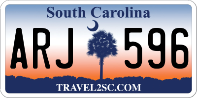 SC license plate ARJ596