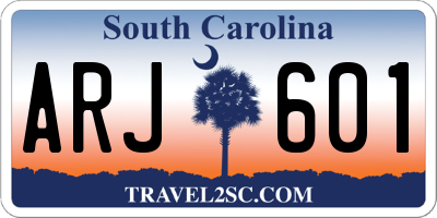 SC license plate ARJ601