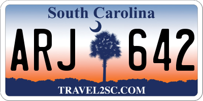 SC license plate ARJ642