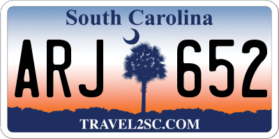 SC license plate ARJ652