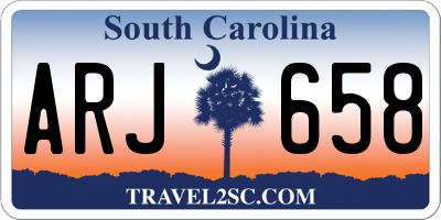 SC license plate ARJ658