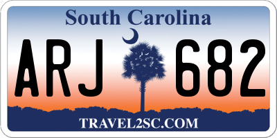 SC license plate ARJ682