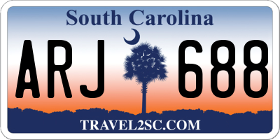 SC license plate ARJ688