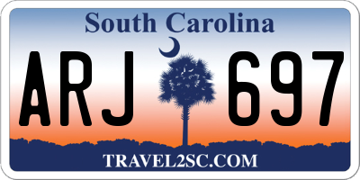 SC license plate ARJ697