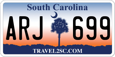 SC license plate ARJ699