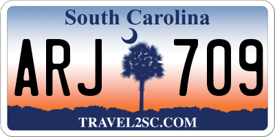 SC license plate ARJ709