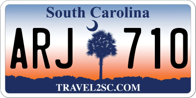 SC license plate ARJ710