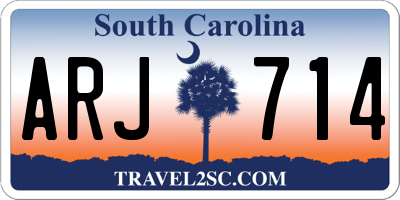 SC license plate ARJ714