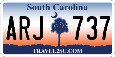 SC license plate ARJ737