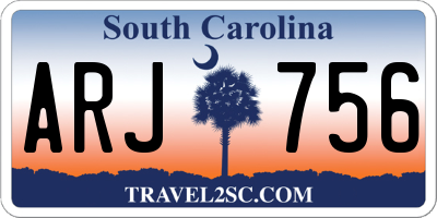 SC license plate ARJ756