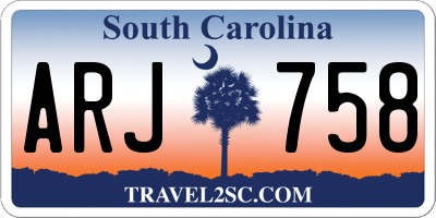 SC license plate ARJ758