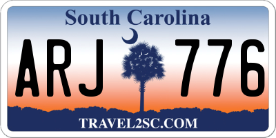 SC license plate ARJ776