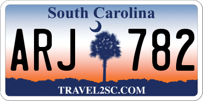 SC license plate ARJ782