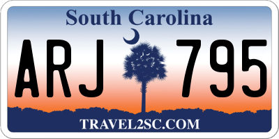 SC license plate ARJ795