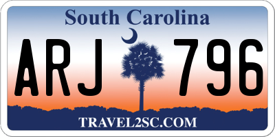 SC license plate ARJ796