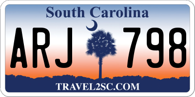 SC license plate ARJ798