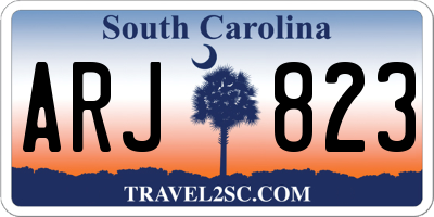 SC license plate ARJ823