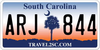SC license plate ARJ844
