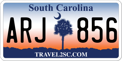 SC license plate ARJ856