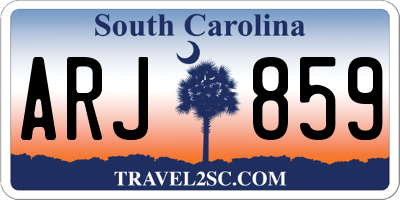 SC license plate ARJ859