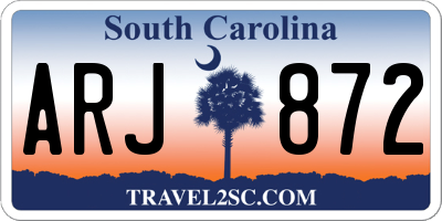 SC license plate ARJ872