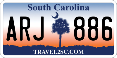 SC license plate ARJ886