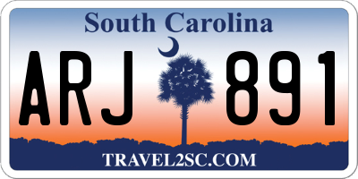 SC license plate ARJ891