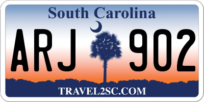 SC license plate ARJ902
