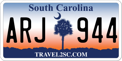 SC license plate ARJ944