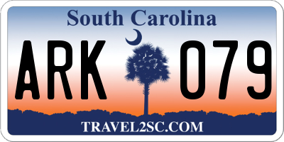 SC license plate ARK079