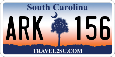 SC license plate ARK156
