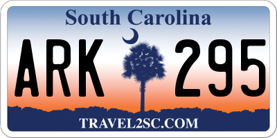 SC license plate ARK295