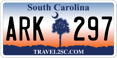 SC license plate ARK297