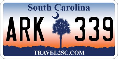 SC license plate ARK339