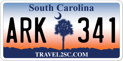 SC license plate ARK341