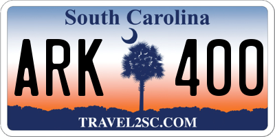 SC license plate ARK400