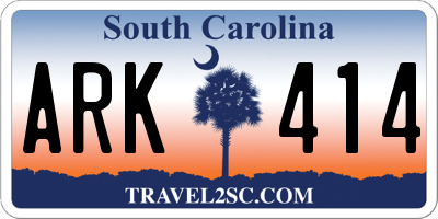 SC license plate ARK414