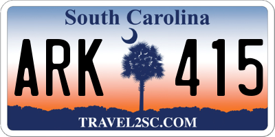 SC license plate ARK415